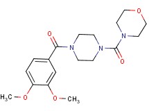 4-{[4-(3,4-dimethoxybenzoyl)-1-piperazinyl]carbonyl}morpholine