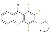 1,2,4-trifluoro-9-methyl-3-(1-pyrrolidinyl)acridine