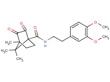 N-[2-(3,4-dimethoxyphenyl)ethyl]-4,7,7-trimethyl-2,3-dioxobicyclo[2.2.1]heptane-1-carboxamide