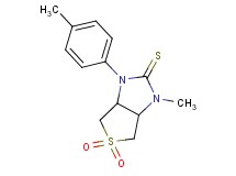 1-methyl-3-(4-methylphenyl)tetrahydro-1H-thieno[3,4-d]imidazole-2(3H)-thione 5,5-dioxide