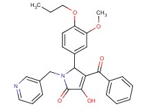4-benzoyl-3-hydroxy-5-(3-methoxy-4-propoxyphenyl)-1-(3-pyridinylmethyl)-1,5-dihydro-2H-pyrrol-2-one