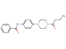 N-[4-(4-butyryl-1-piperazinyl)phenyl]benzamide
