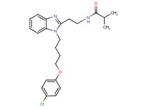N-(2-{1-[4-(4-chlorophenoxy)butyl]-1H-benzimidazol-2-yl}ethyl)-2-methylpropanamide