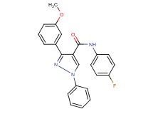 N-(4-fluorophenyl)-3-(3-methoxyphenyl)-1-phenyl-1H-pyrazole-4-carboxamide