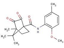 N-(2-methoxy-5-methylphenyl)-4,7,7-trimethyl-2,3-dioxobicyclo[2.2.1]heptane-1-carboxamide