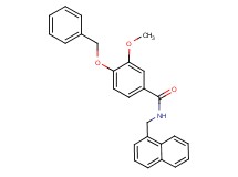 4-(benzyloxy)-3-methoxy-N-(1-naphthylmethyl)benzamide