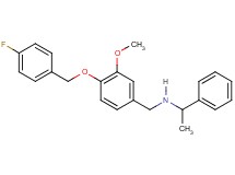 N-{4-[(4-fluorobenzyl)oxy]-3-methoxybenzyl}-1-phenylethanamine hydrochloride