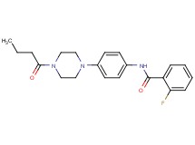 N-[4-(4-butyryl-1-piperazinyl)phenyl]-2-fluorobenzamide