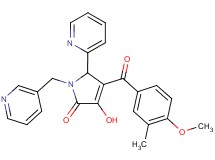 3-hydroxy-4-(4-methoxy-3-methylbenzoyl)-5-(2-pyridinyl)-1-(3-pyridinylmethyl)-1,5-dihydro-2H-pyrrol-2-one