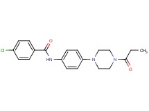 4-chloro-N-[4-(4-propionyl-1-piperazinyl)phenyl]benzamide