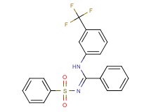 N'-(phenylsulfonyl)-N-[3-(trifluoromethyl)phenyl]benzenecarboximidamide