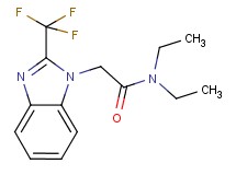 N,N-diethyl-2-[2-(trifluoromethyl)-1H-benzimidazol-1-yl]acetamide