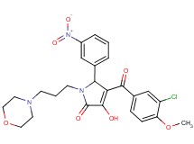 4-(3-chloro-4-methoxybenzoyl)-3-hydroxy-1-[3-(4-morpholinyl)propyl]-5-(3-nitrophenyl)-1,5-dihydro-2H-pyrrol-2-one