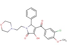4-(3-chloro-4-methoxybenzoyl)-3-hydroxy-1-[2-(4-morpholinyl)ethyl]-5-phenyl-1,5-dihydro-2H-pyrrol-2-one