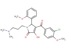 4-(3-chloro-4-methoxybenzoyl)-1-[3-(dimethylamino)propyl]-3-hydroxy-5-(2-methoxyphenyl)-1,5-dihydro-2H-pyrrol-2-one