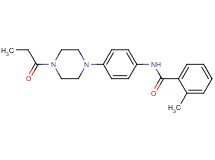2-methyl-N-[4-(4-propionyl-1-piperazinyl)phenyl]benzamide