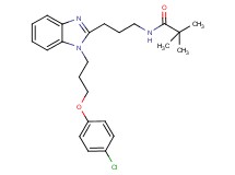 N-(3-{1-[3-(4-chlorophenoxy)propyl]-1H-benzimidazol-2-yl}propyl)-2,2-dimethylpropanamide