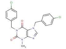 1,7-bis(4-chlorobenzyl)-3-methyl-3,7-dihydro-1H-purine-2,6-dione