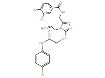 N-{[4-allyl-5-({2-[(4-chlorophenyl)amino]-2-oxoethyl}thio)-4H-1,2,4-triazol-3-yl]methyl}-3,4-dichlorobenzamide