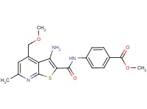 methyl 4-({[3-amino-4-(methoxymethyl)-6-methylthieno[2,3-b]pyridin-2-yl]carbonyl}amino)benzoate