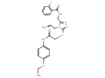 N-{[4-allyl-5-({2-[(4-ethoxyphenyl)amino]-2-oxoethyl}thio)-4H-1,2,4-triazol-3-yl]methyl}-2-fluorobenzamide