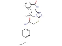 N-{1-[4-allyl-5-({2-[(4-ethylphenyl)amino]-2-oxoethyl}thio)-4H-1,2,4-triazol-3-yl]-2-methylpropyl}benzamide