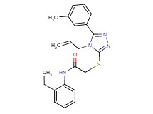 2-{[4-allyl-5-(3-methylphenyl)-4H-1,2,4-triazol-3-yl]thio}-N-(2-ethylphenyl)acetamide