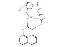 N-[(4-allyl-5-{[2-(1-naphthylamino)-2-oxoethyl]thio}-4H-1,2,4-triazol-3-yl)methyl]-3,4-dimethoxybenzamide