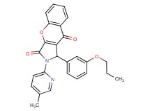 2-(5-methyl-2-pyridinyl)-1-(3-propoxyphenyl)-1,2-dihydrochromeno[2,3-c]pyrrole-3,9-dione