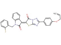 3-[2-[4-(allyloxy)phenyl]-6-oxo[1,3]thiazolo[3,2-b][1,2,4]triazol-5(6H)-ylidene]-1-(2-fluorobenzyl)-1,3-dihydro-2H-indol-2-one