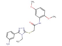 2-{[5-(3-aminophenyl)-4-ethyl-4H-1,2,4-triazol-3-yl]thio}-N-(2,5-dimethoxyphenyl)acetamide