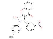 2-(5-methyl-2-pyridinyl)-1-(3-nitrophenyl)-1,2-dihydrochromeno[2,3-c]pyrrole-3,9-dione