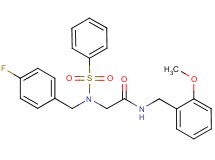 N~2~-(4-fluorobenzyl)-N~1~-(2-methoxybenzyl)-N~2~-(phenylsulfonyl)glycinamide