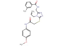 N-{[4-allyl-5-({2-[(4-methoxyphenyl)amino]-2-oxoethyl}thio)-4H-1,2,4-triazol-3-yl]methyl}-3-methylbenzamide