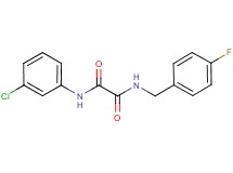 N-(3-chlorophenyl)-N'-(4-fluorobenzyl)ethanediamide
