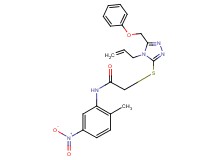 2-{[4-allyl-5-(phenoxymethyl)-4H-1,2,4-triazol-3-yl]thio}-N-(2-methyl-5-nitrophenyl)acetamide