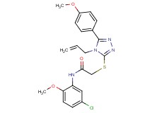 2-{[4-allyl-5-(4-methoxyphenyl)-4H-1,2,4-triazol-3-yl]thio}-N-(5-chloro-2-methoxyphenyl)acetamide
