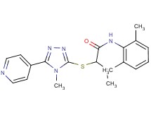 N-(2,6-dimethylphenyl)-2-{[4-methyl-5-(4-pyridinyl)-4H-1,2,4-triazol-3-yl]thio}butanamide
