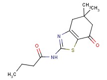 N-(5,5-dimethyl-7-oxo-4,5,6,7-tetrahydro-1,3-benzothiazol-2-yl)butanamide