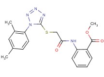 methyl 2-[({[1-(2,4-dimethylphenyl)-1H-tetrazol-5-yl]thio}acetyl)amino]benzoate
