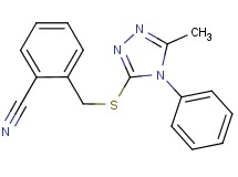 2-{[(5-methyl-4-phenyl-4H-1,2,4-triazol-3-yl)thio]methyl}benzonitrile