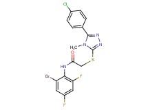 N-(2-bromo-4,6-difluorophenyl)-2-{[5-(4-chlorophenyl)-4-methyl-4H-1,2,4-triazol-3-yl]thio}acetamide