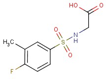 N-[(4-fluoro-3-methylphenyl)sulfonyl]glycine