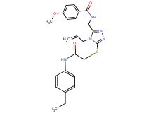 N-{[4-allyl-5-({2-[(4-ethylphenyl)amino]-2-oxoethyl}thio)-4H-1,2,4-triazol-3-yl]methyl}-4-methoxybenzamide