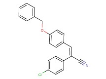 3-[4-(benzyloxy)phenyl]-2-(4-chlorophenyl)acrylonitrile