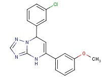 7-(3-chlorophenyl)-5-(3-methoxyphenyl)-4,7-dihydro[1,2,4]triazolo[1,5-a]pyrimidine
