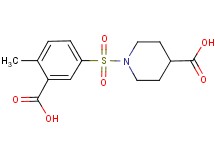 1-[(3-carboxy-4-methylphenyl)sulfonyl]-4-piperidinecarboxylic acid