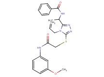N-{1-[4-allyl-5-({2-[(3-methoxyphenyl)amino]-2-oxoethyl}thio)-4H-1,2,4-triazol-3-yl]ethyl}benzamide