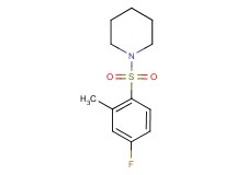 1-[(4-fluoro-2-methylphenyl)sulfonyl]piperidine