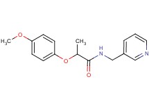 2-(4-methoxyphenoxy)-N-(3-pyridinylmethyl)propanamide
